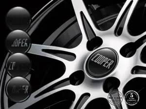 Mini Cooper Style Autocollants Roues Logos Bombés de Luxe